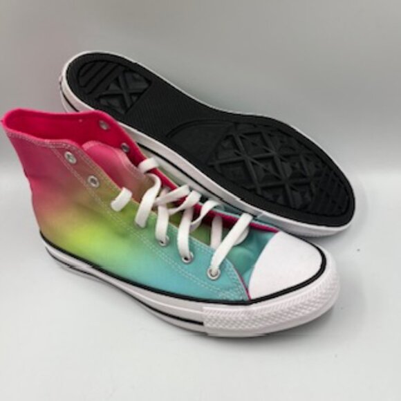 NEW Converse Chuck Taylor All Star Rainbow High Top Sneakers Women’s 7.5  kids 6 - Picture 8 of 11